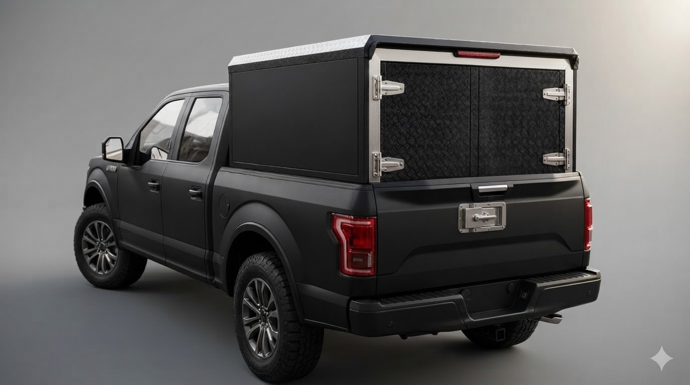 Vista conceptual de Winstruck integrado en una pickup
